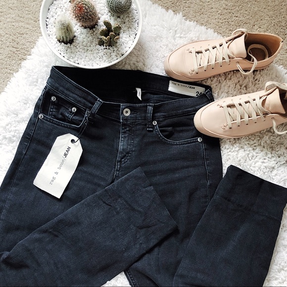 rag & bone Denim - SS18 Rag & Bone Charcoal Black Ankle Jean size 24